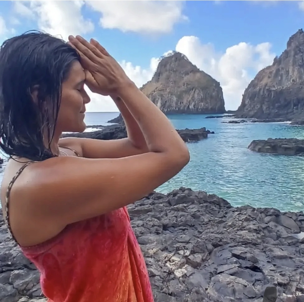 Glécia em conexão com a natureza
